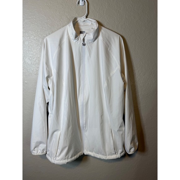 Callaway Weather Series White Full Zip Golf Jacket Windbreaker - XL - Picture 1 of 3